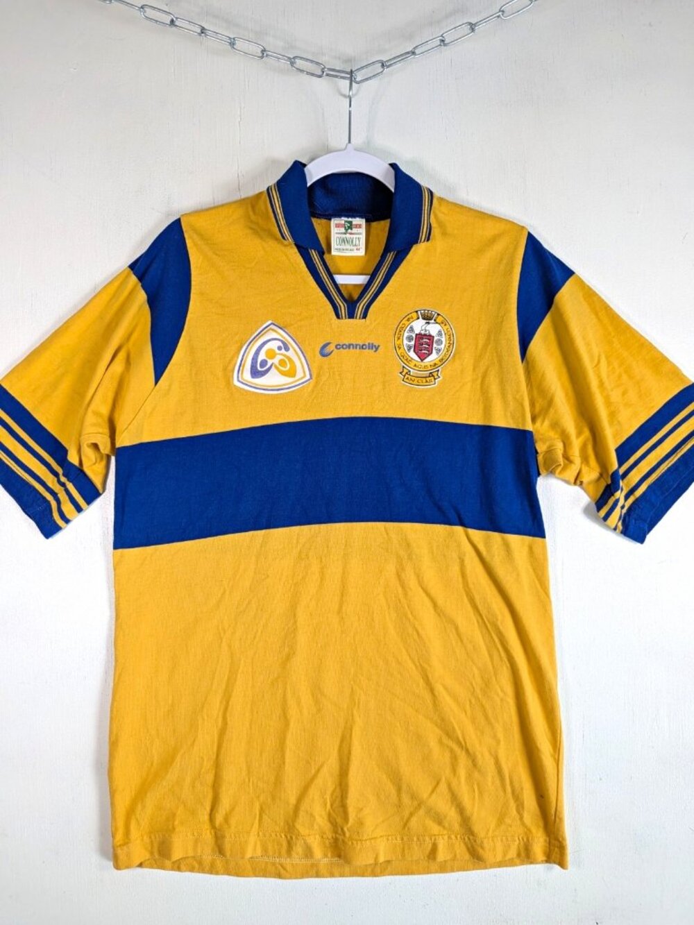 Vintage 90s Clare GAA Jersey Connolly Hurling Gaelic An Clar Ireland Mens L 44